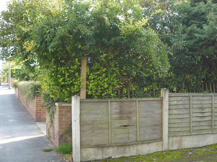 Photograph: 2010: Sign now visible (just)